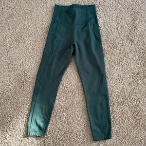Girlfriend Collective Forest Green High-Waisted Leggings